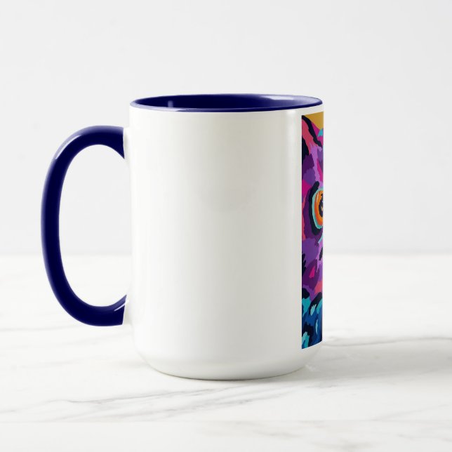 Taza Búho abstracto  (Izquierda)