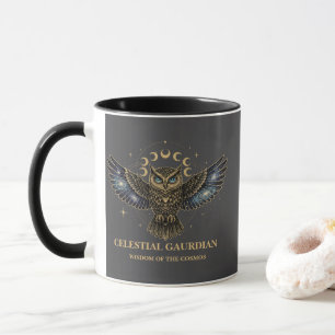 Taza Búho Celestial Guardián Cósmico