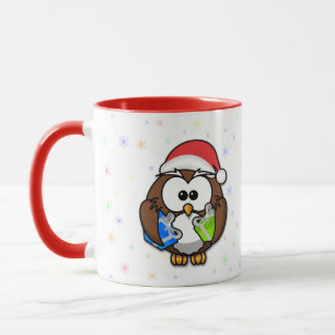 Taza búho de Santa