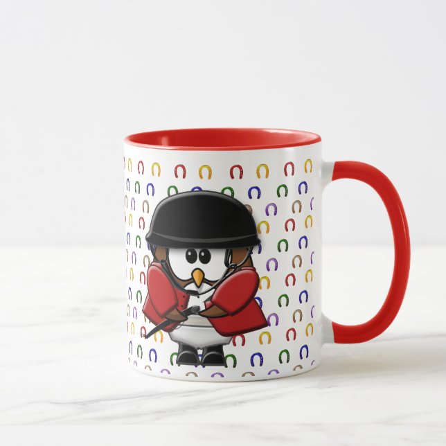 Taza búho del jinete del caballo (Derecha)