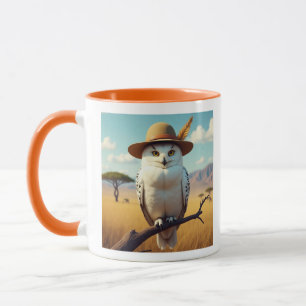 Taza búho en áfrica mug