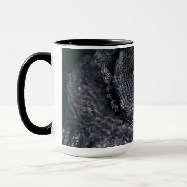 Taza Búho Gris Grande (Izquierda)
