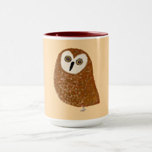 Taza Búho norteño de sierra lindo moderno
