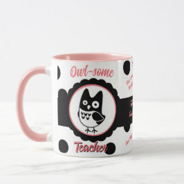 Taza Búho personalizado-algún profesor Mug
