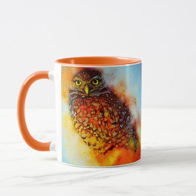Taza búho salpicado (Izquierda)