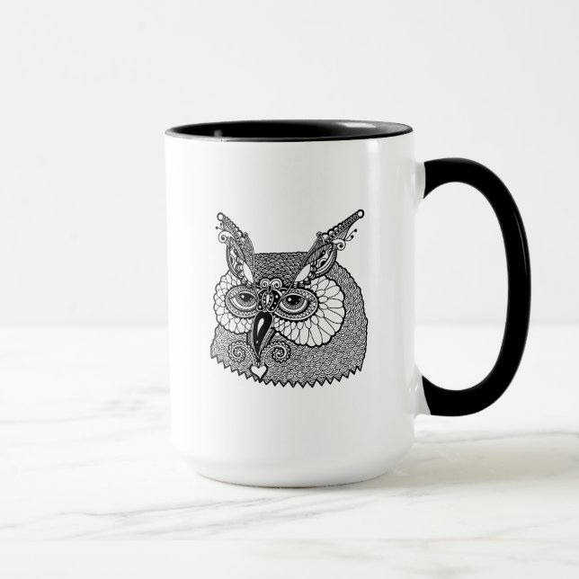 Taza Búho Zendoodle principal (Derecha)