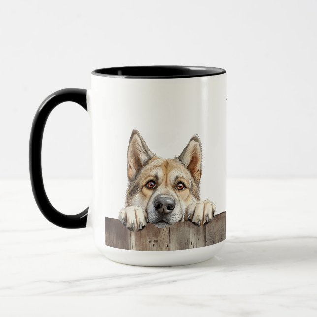 Taza Buhund Perro Mug noruego (Izquierda)