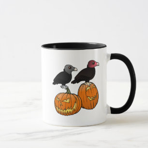 Taza ¡Buitres celebran Halloween!