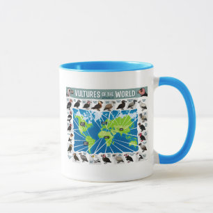 Taza Buitres del mapa del mundo