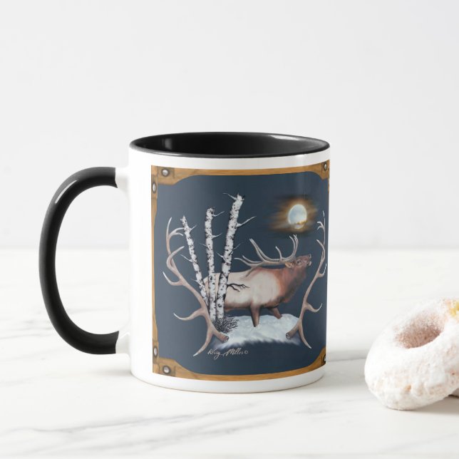 Taza Bull Elk Mug (Con donut)
