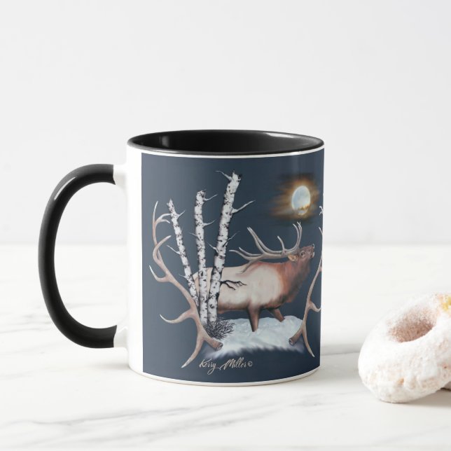 Taza Bull Elk Mug (Con donut)