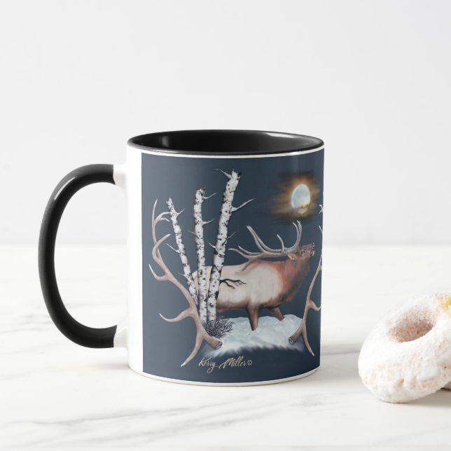 Taza Bull Elk Mug (Con donut)
