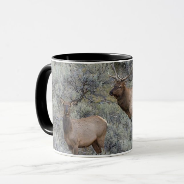 Taza Bull Elk | Parque nacional Yellowstone, Wyoming (Anverso izquierdo)