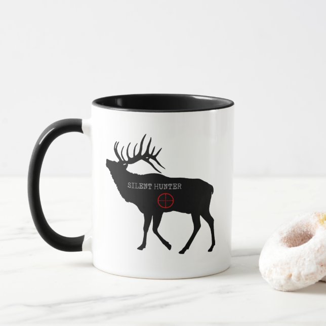 Taza Bull Elk Silent Hunter (Con donut)