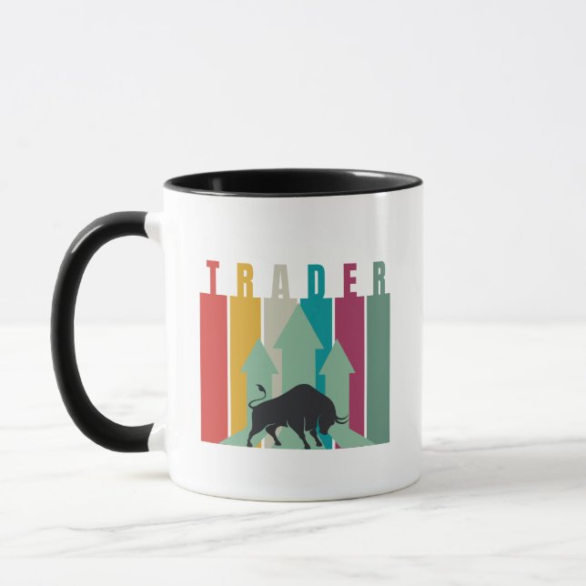 Taza Bull market Trader | Simple design  (Izquierda)
