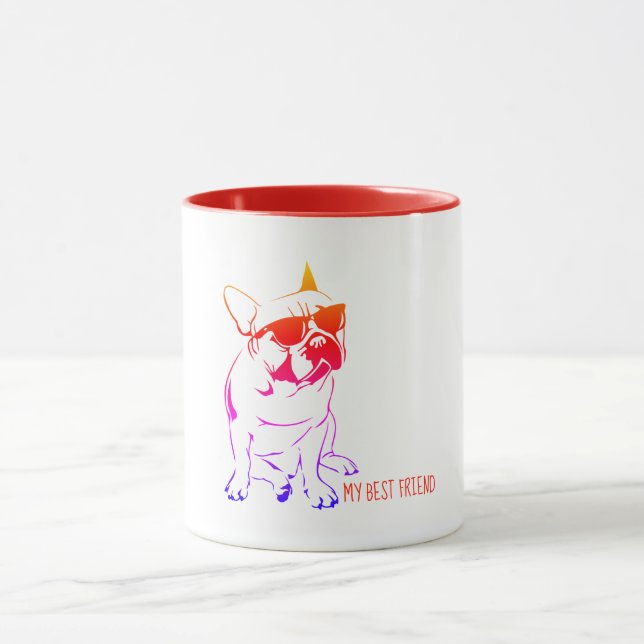 TAZA BULLDOG AMERICANO COLORIDO (Centro)