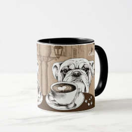 Taza Bulldog de café