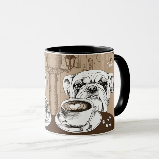 Taza Bulldog de café (Anverso derecho)