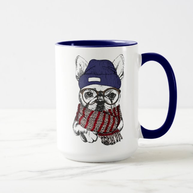 Taza Bulldog del francés del inconformista (Derecha)