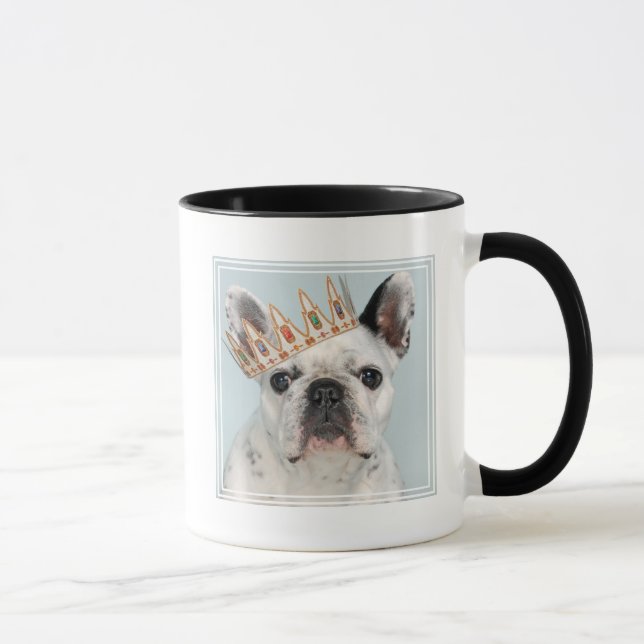 Taza Bulldog francés con corona (Derecha)