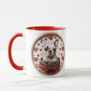 Taza Bulldog francés de San Valentín