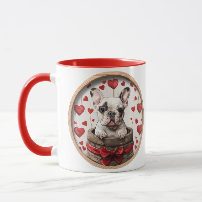 Taza Bulldog francés de San Valentín (Izquierda)