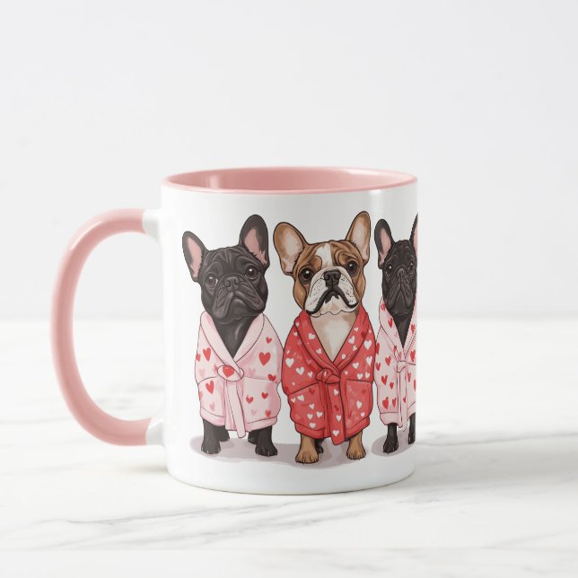 Taza Bulldog francés de San Valentín (Izquierda)