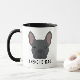 Taza Bulldog francés francés Frenchie Dad Blue