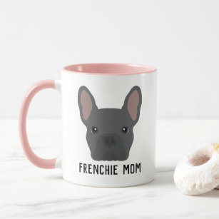 Taza Bulldog francés Frenchie Mom Blue