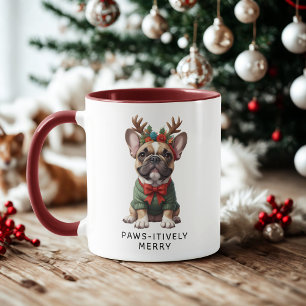 Taza Bulldog francés frenético frenético y prometedor c