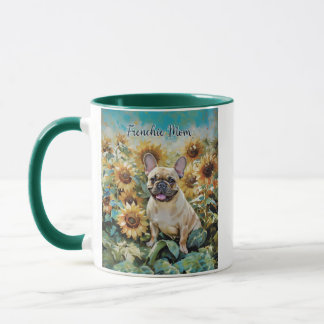 Taza Bulldog francés "Pug Mom" Coffee Mug de dos tonos