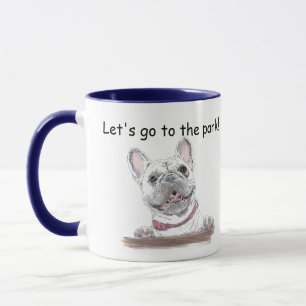 Taza Bulldog francés súper cuto   Vamos al parque