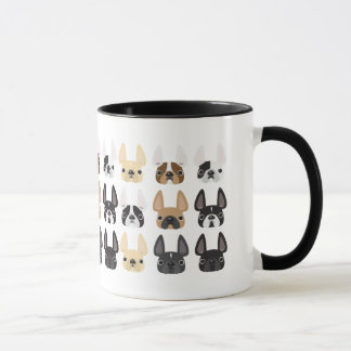 Taza Bulldog francés y peluche de amigos