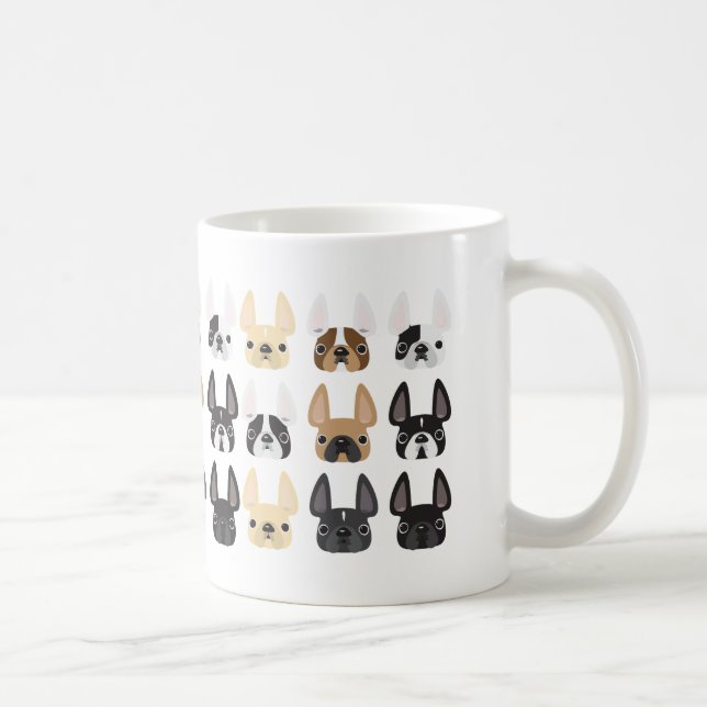 Taza Bulldog francés y peluche de amigos (Derecha)