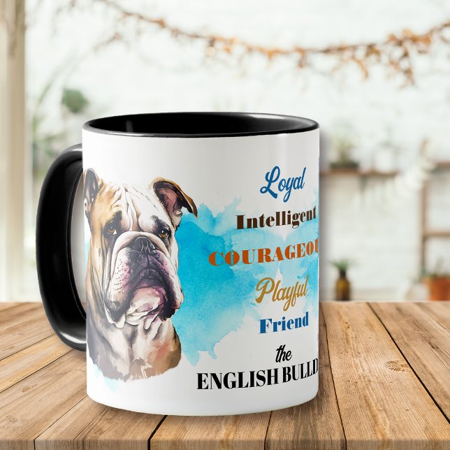 Taza Bulldog inglés amigo leal (Subido por el creador)