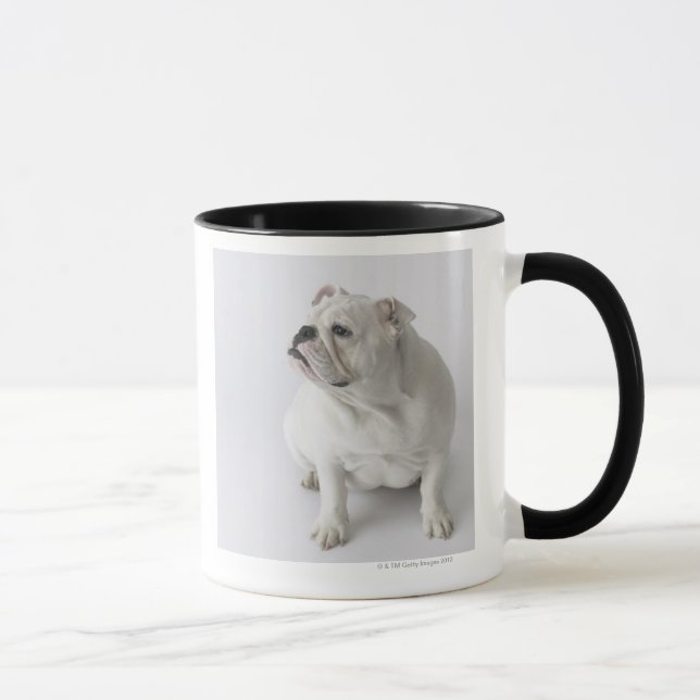 Taza Bulldog inglés blanco (Derecha)