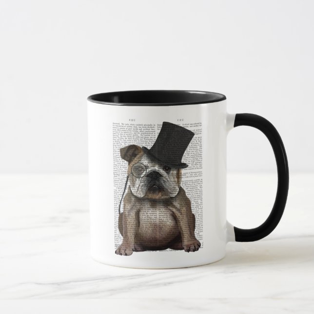Taza Bulldog inglés, hebilla formal y Gorra (Derecha)