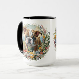 Taza Bulldog inglés personalizable Cachorro Laurel