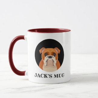 Taza Bulldog inglés personalizado