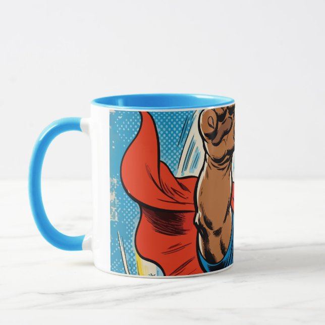 Taza Bulldog Superhero Flying with Cape (Izquierda)