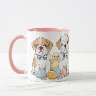 Taza Bulldoges en inglés de Pascua