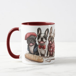 Taza Bulldogs franceses bonjour