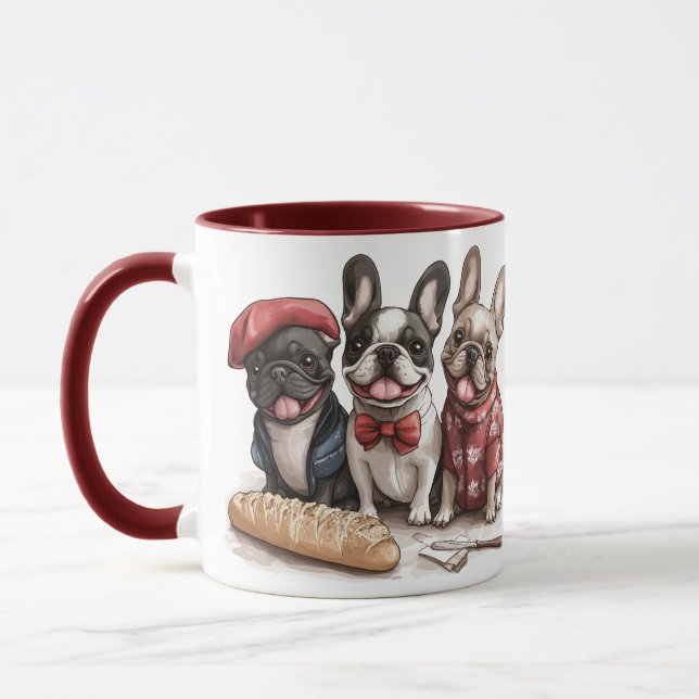 Taza Bulldogs franceses bonjour (Izquierda)