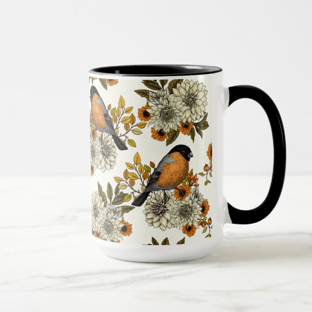 Taza Bullfinch on autumn florals 2 (Derecha)