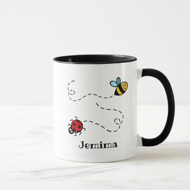 Taza Bumblebee y Ladybird personalizados (Derecha)