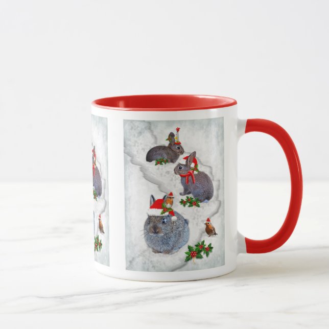 Taza Bunnies Navidades Fiesta Mug (Derecha)
