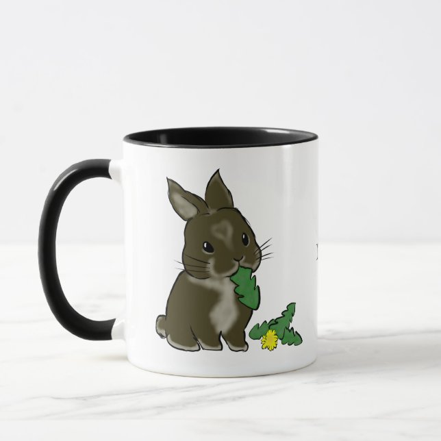 Taza Bunny eating dandelion  (Izquierda)