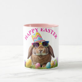 Taza Bunny Fiesta Guay con gafas de sol
