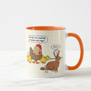 Taza Bunny hace personalizado divertido a la caca de ch
