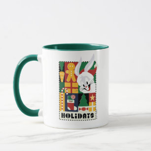 Taza BUNNY™ Holidays Badge de LOONEY TUNES™ BUGS BUNNY™